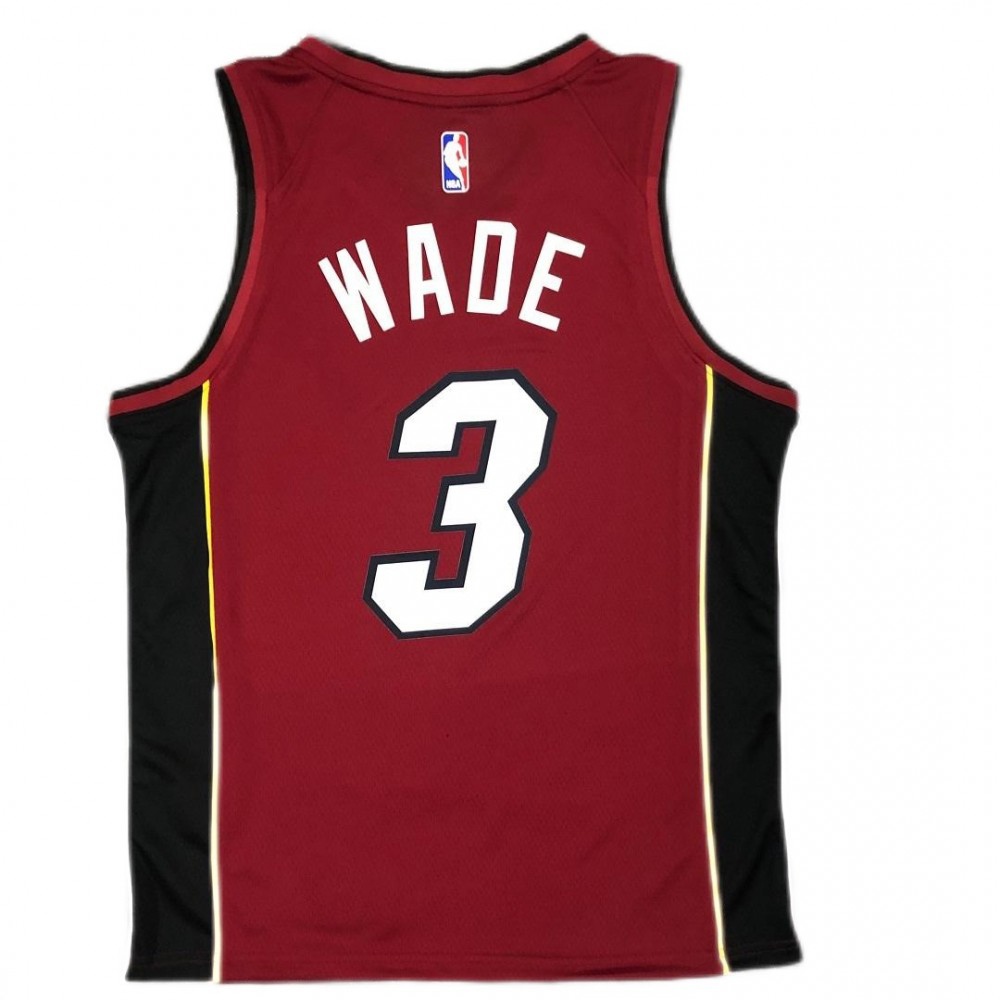 Men's Miami Heat Dwyane Wade #3 Jordan Red 20/21 Swingman Player Jersey - Statement Edition-Pro Kit Vault | Brand New 26/27 Sports Jerseys